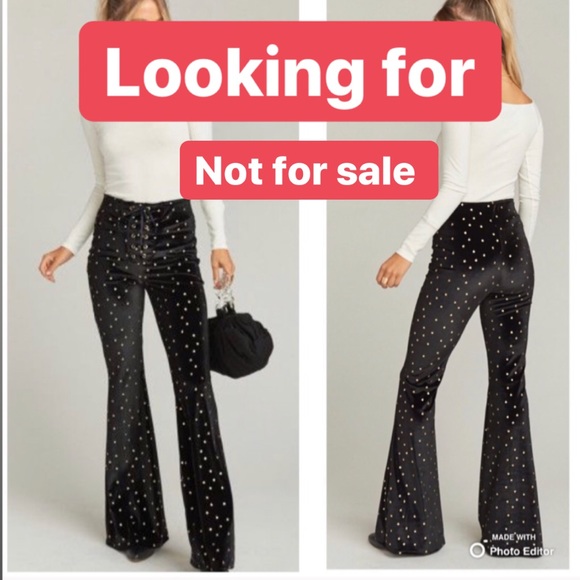 Show Me Your MuMu Pants - ISO LOOKING FOR Rockstar Velvet Bell Bottom Flare